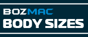 Body Sizes Button